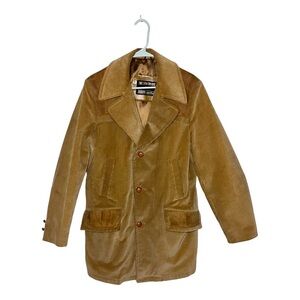1970’s Sears Brown Corduroy Country Coat Vintage 38